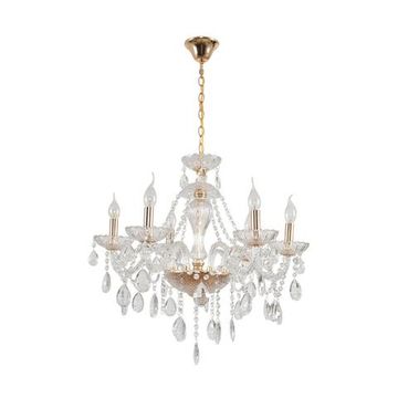 8376/6 CLASSI LN золото/прозрачный, металл/хрусталь Люстра подвесная E14 6*40W 220V ALISSA
