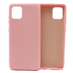 Силиконовый чехол Silicone Cover для Samsung Galaxy Note 10 Lite 2020 (Светло-розовый)