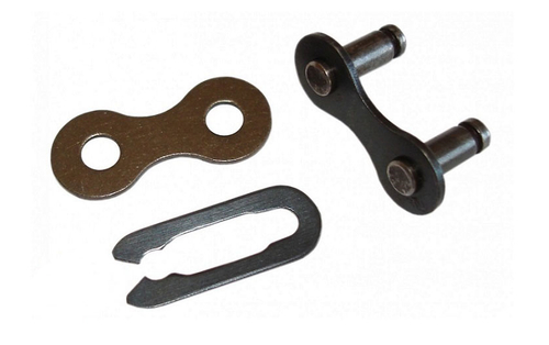 Замок цепи для 1ск., трехсоставной, 1/2"х1/8", пин 10,2мм, коричневый (цена за упаковку 50 шт)