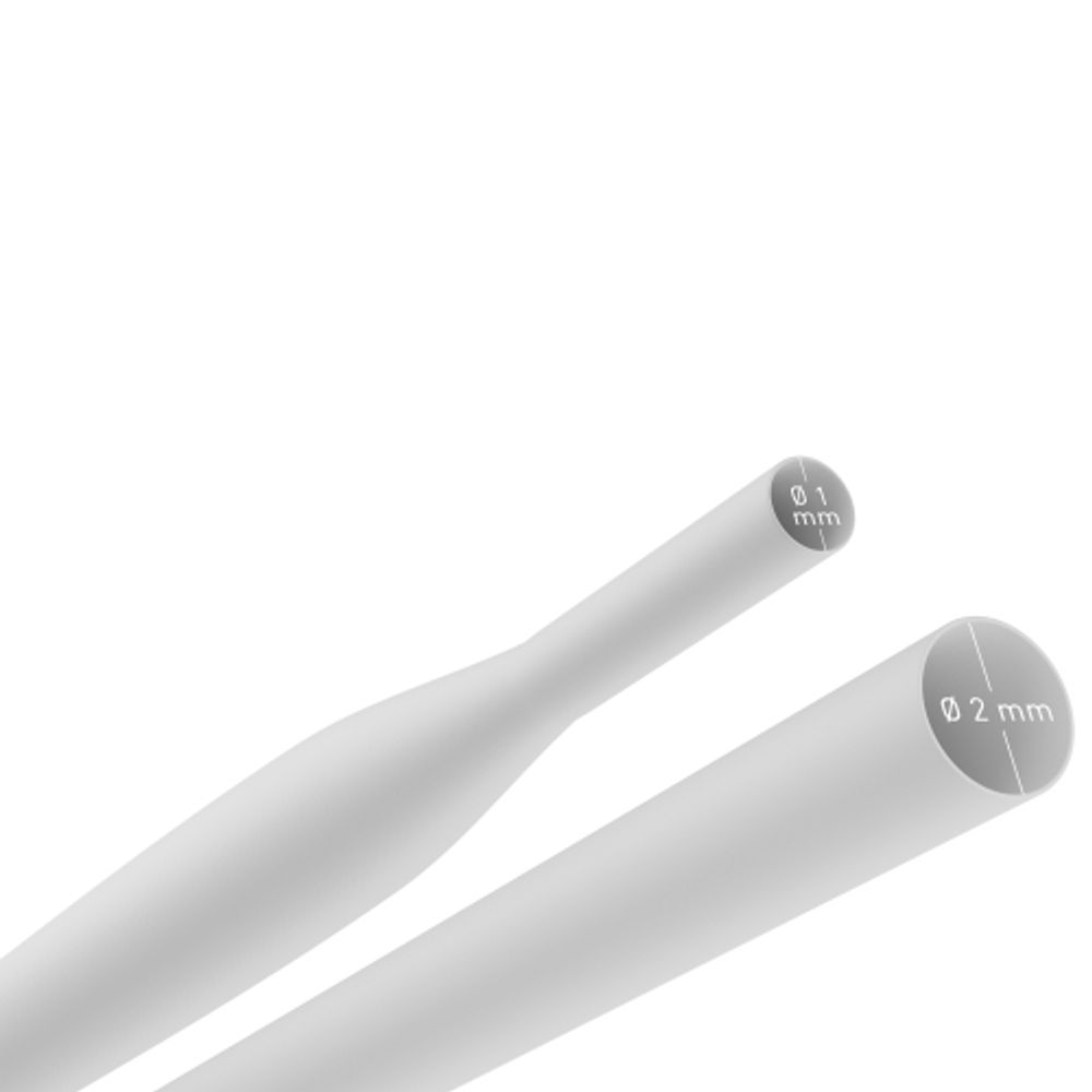 Термоусадочная трубка ЭРА NO-224-386 ТТУ нг-LS 2/1 белая в отрезках по 1 м 50 шт