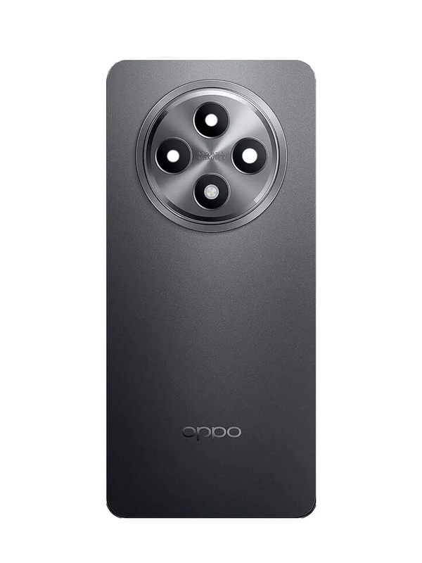 Задняя крышка для Oppo Reno 12F серая (Grey) со стеклом камеры