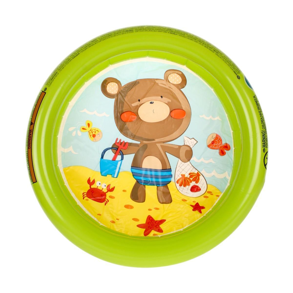 Бассейн надувной "Морские обитатели" 61*15см, цв. зеленый 533013 (Intex)