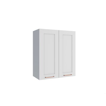 Кухня Модуль П 600 Квадро Белый кожа