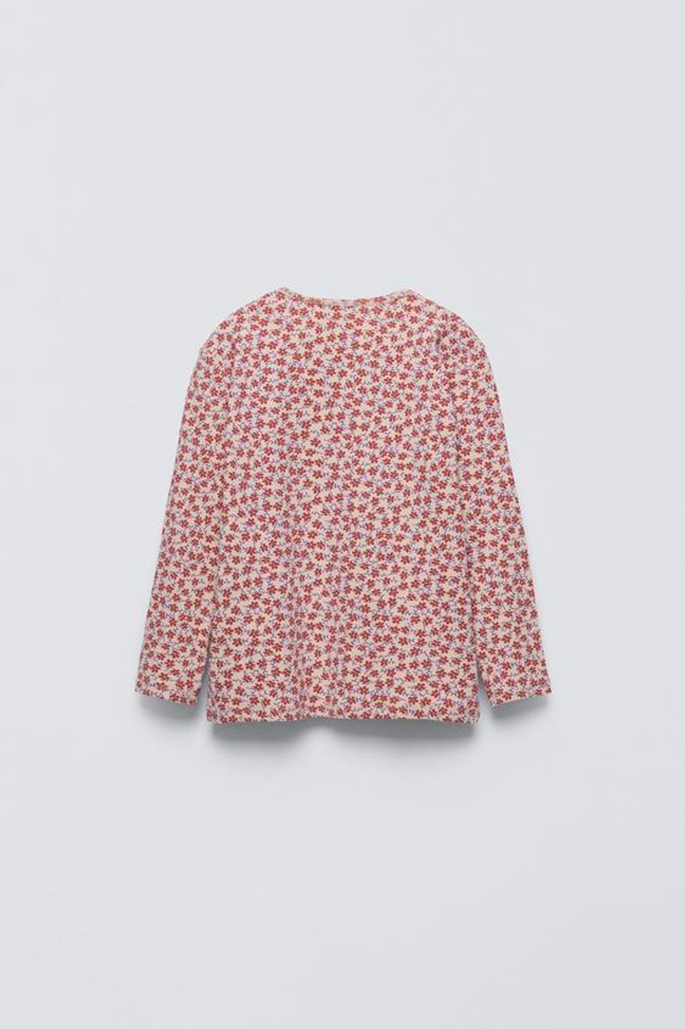 ZARA ПИЖАМА С ЦВЕТОЧНЫМ ПРИНТОМ, ЦВЕТ БУРГУНДСКОГО ВИНА