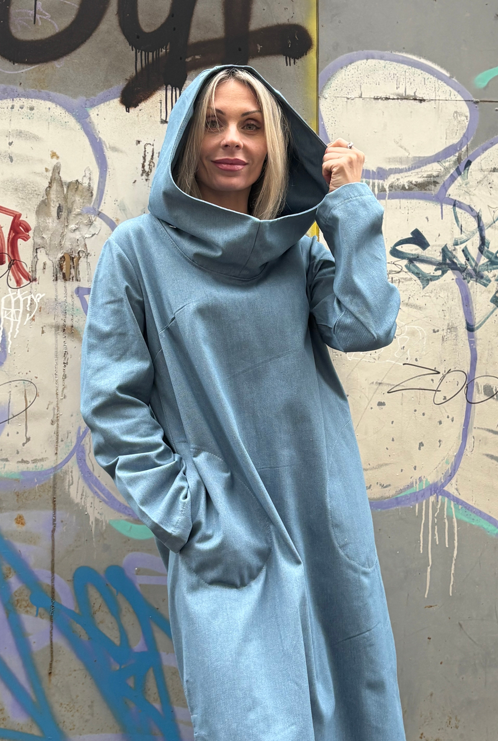 Платье Assassin /джинс голубой