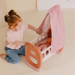 Smoby Baby Nurse - колыбель с балдахином Для куклы 42 см 220391