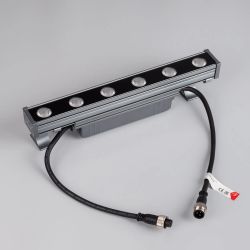 Линейный прожектор AR-LINE-300-6W Warm3000 (GR, 30 deg, 230V) (Arlight, IP65 Металл, 3 года) 045366