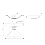 Раковина VCB-3M650W из искусственного камня, цвет белый
