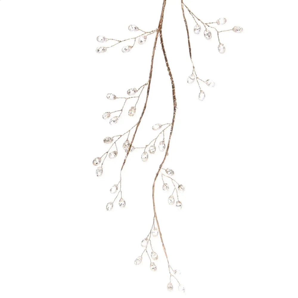 Ветка декоративная «Сказочные переливы» 100 см, Золото