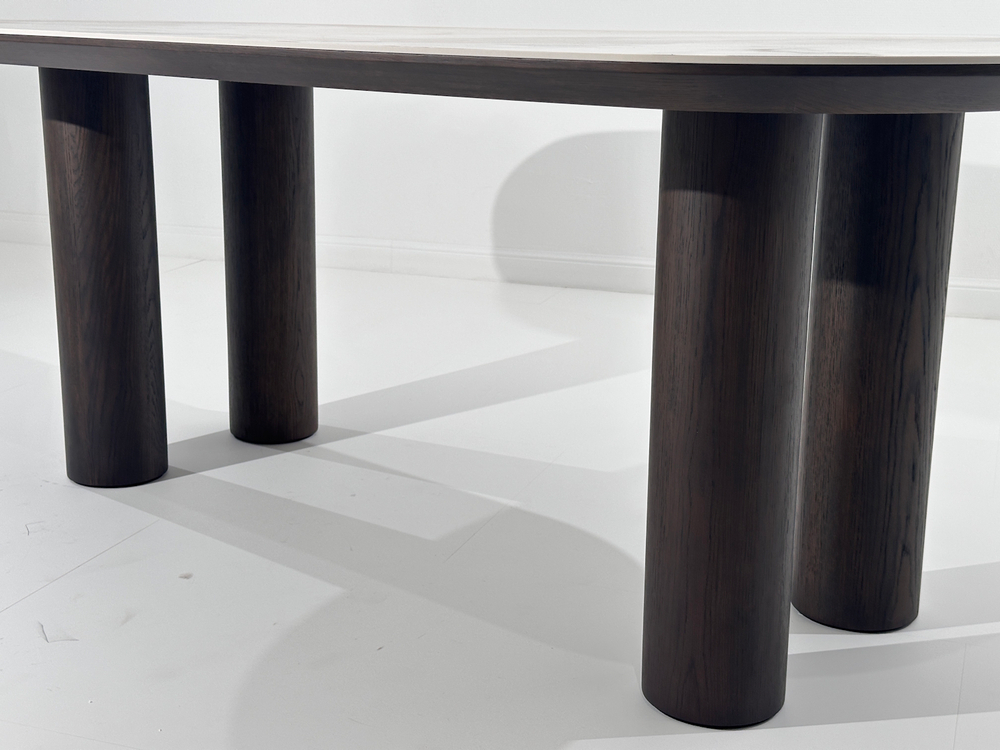 Стол М-City DISAUR Пино (Pino) 210 Ca035, керамика, Темный Орех