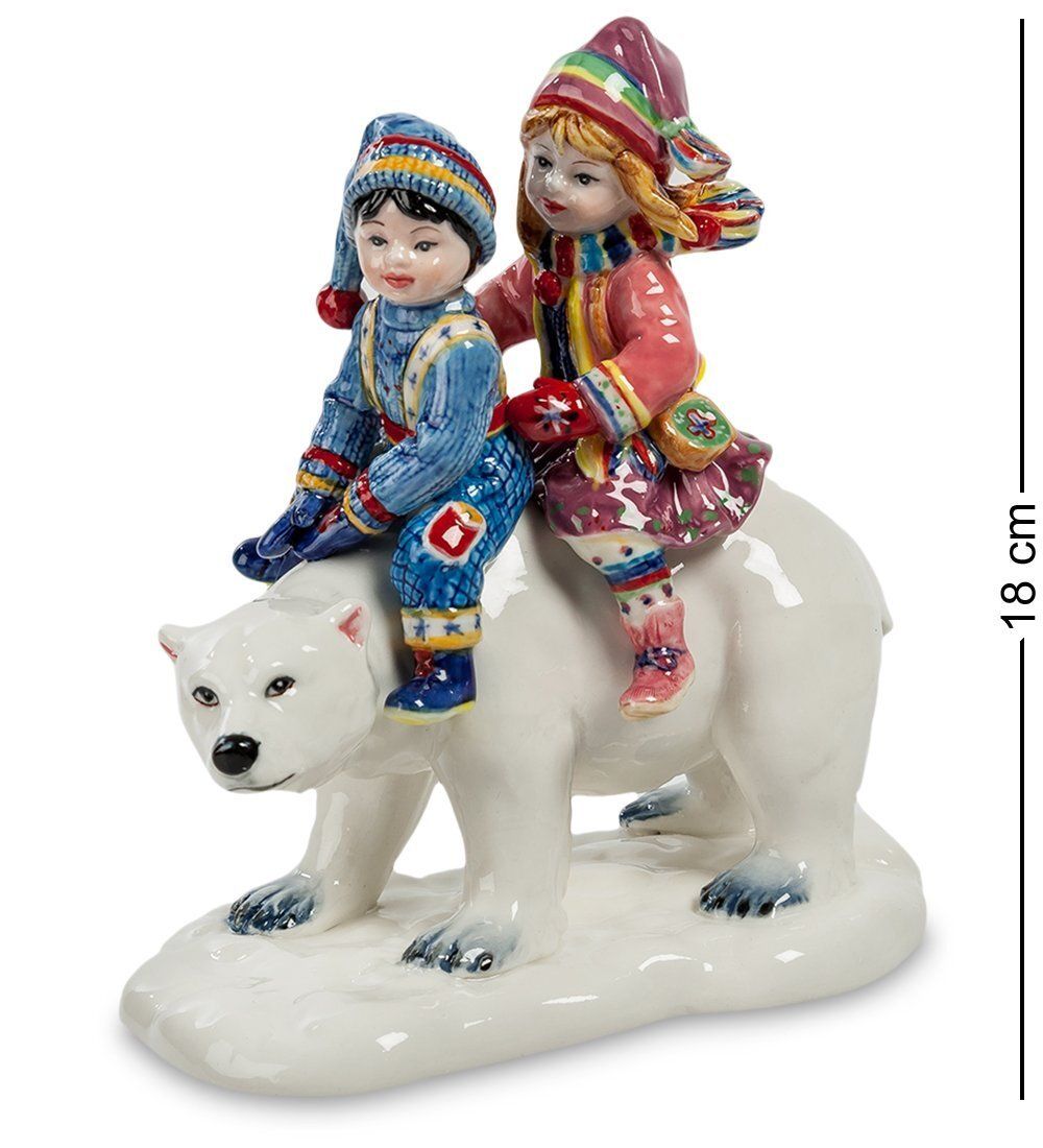 JP-52/ 3 Статуэтка «Дети и белый медведь» (Pavone)