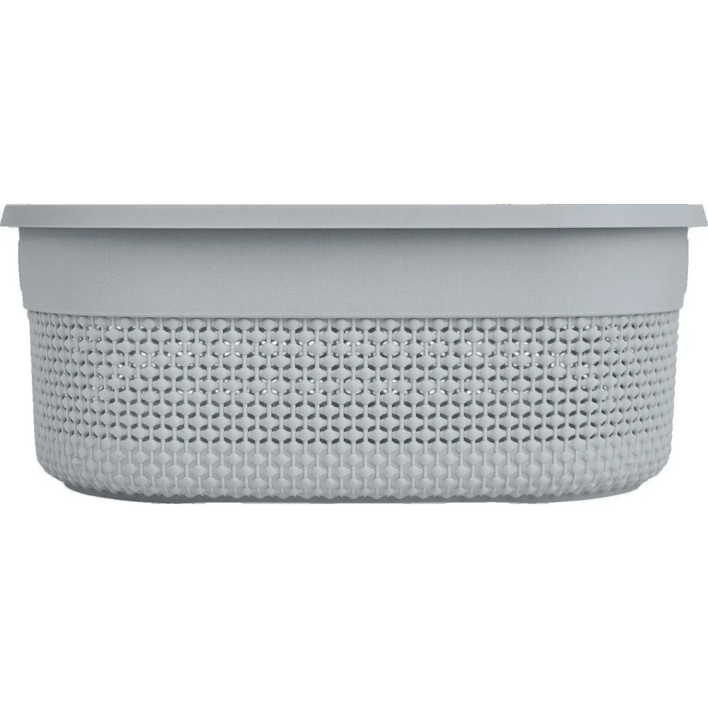 Корзина для хранения с крышкой OSLO, серый шторм, 12л