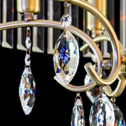 Citilux Инга CL335163 Люстра подвесная хрустальная Бронза