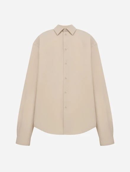 Рубашка-поло бежевая