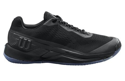 Мужские кроссовки теннисные Wilson Rush Pro 4.0 M - black/black/black