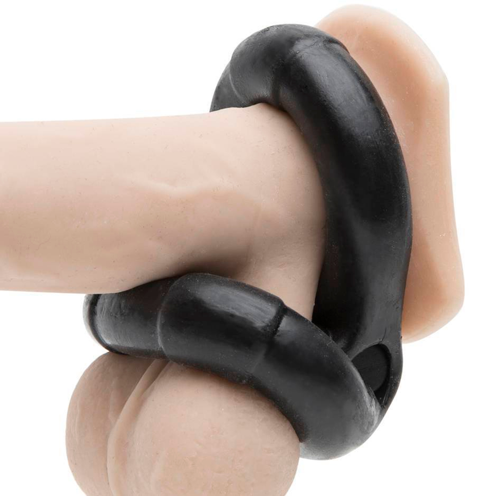 Чёрное эрекционное виброкольцо Eight (Цвет: черный)