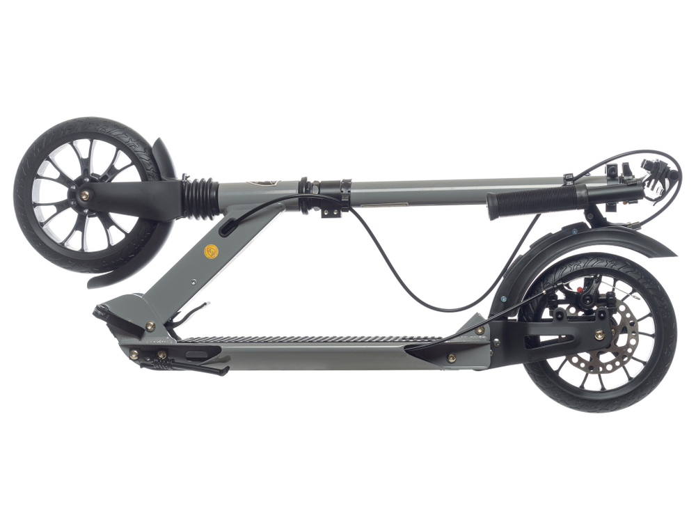 Самокат Urban Scooter Disc Cool Grey Pro, (2024), с дисковым тормозом, складной, городской, двухколесный
