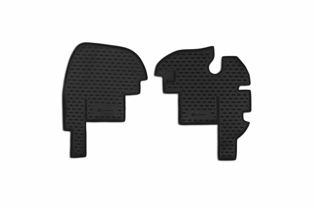 Коврики Standard, в салон УАЗ 3909,3741,3962,2206, р/к без кожуха, 2 шт. (полиуретан, чёрные) Element.NLC.54.03.210
