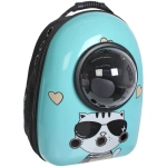 Рюкзак - переноска для животных «ЛЮБИМЫЙ БРО», цвет голубой, 30*29*42см/до 12кг (Пакет и Лейбл)