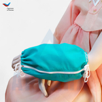 Чехол с открытой кистью на аппарат Илизарова. Ткань Сорочка. Цвет изделия - бирюзовый, молния белая. Размер PPO 6