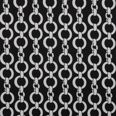 Атлас Армани стрейч принт, 90 гр/м2, 145 см, черный