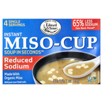 Edward & Sons, Instant Miso-Cup®, восстановленный натрий, 4 пакетика, 29 г (1 унция)