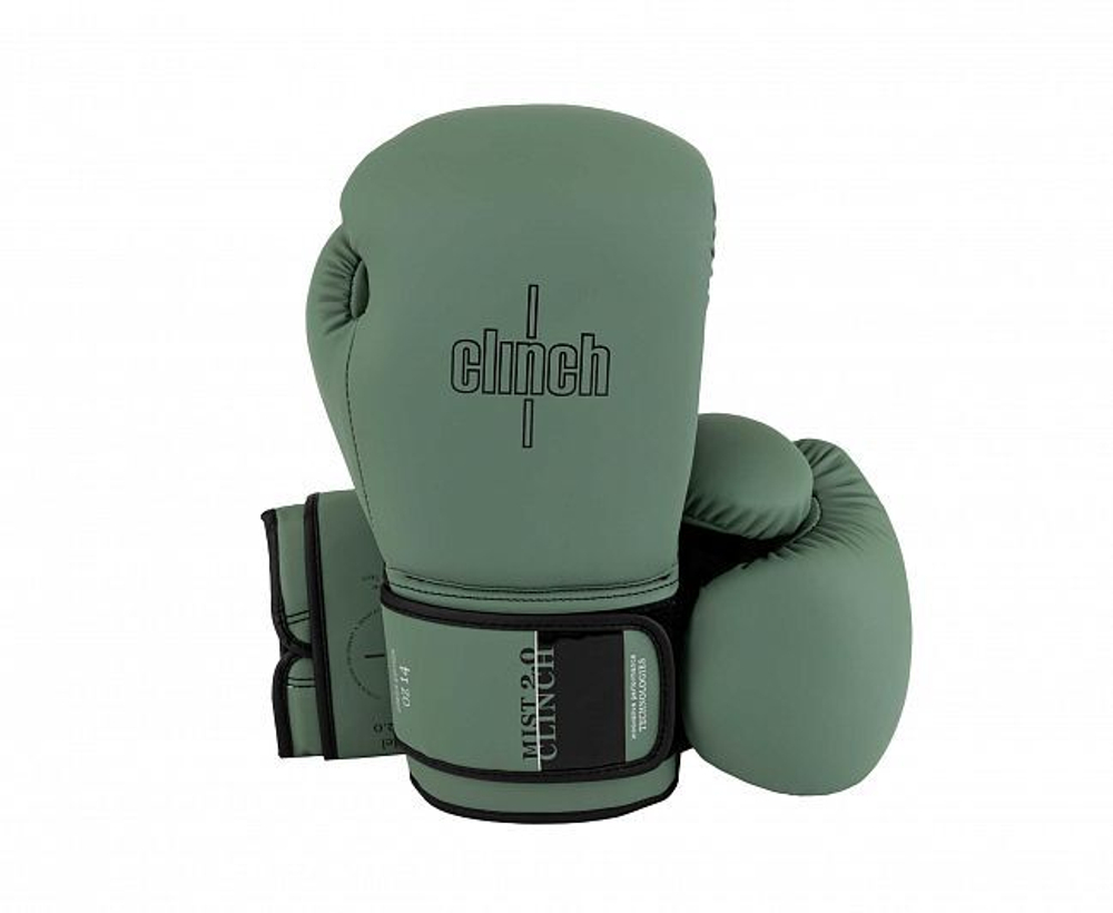 Перчатки боксерские Clinch Mist 2.0 зеленые C183