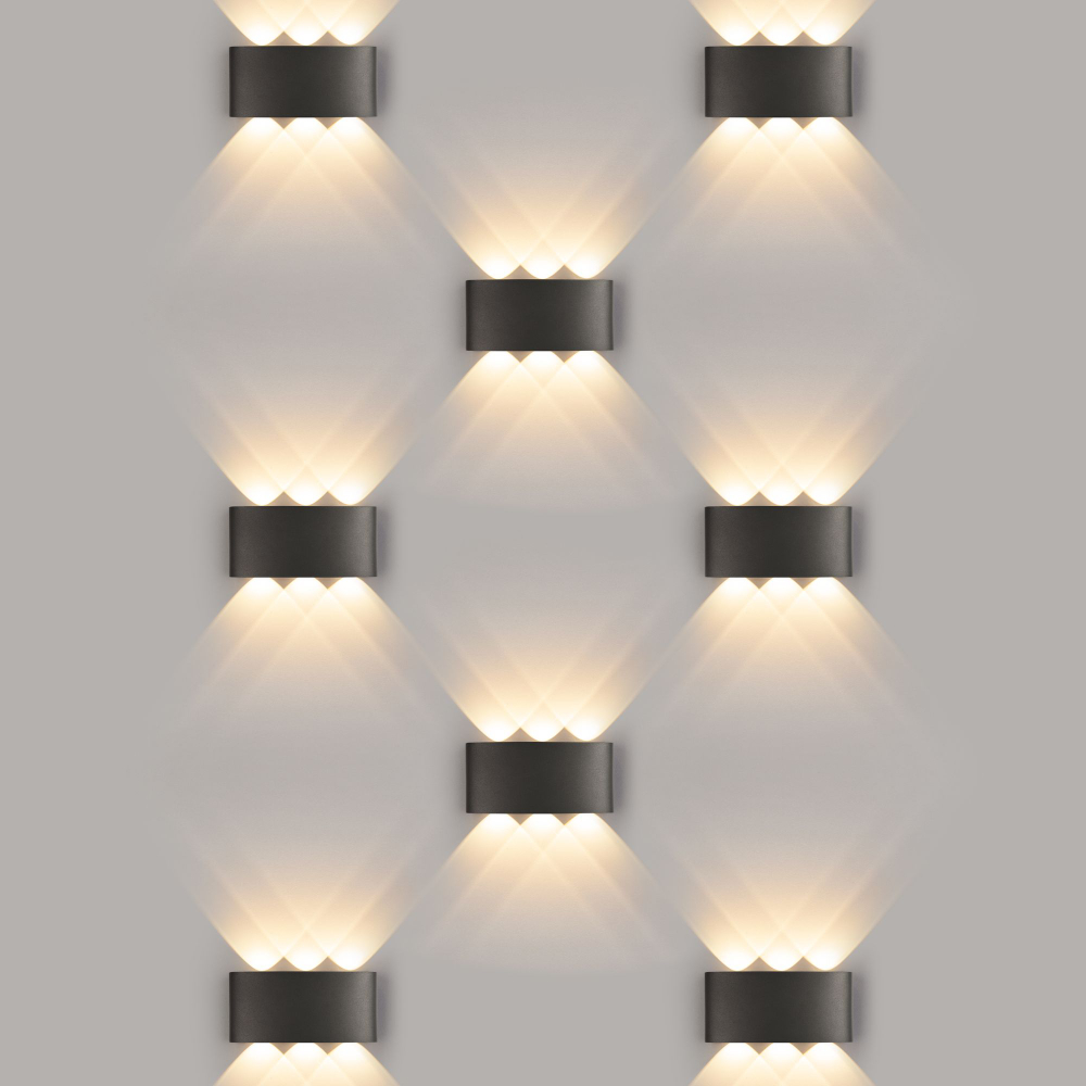 Пылевлагозащищенный светодиодный светильник Twinky Trio чёрный IP54 1551 Techno LED чёрный