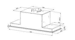 Встраиваемая вытяжка Korting KHI 6777 GB
