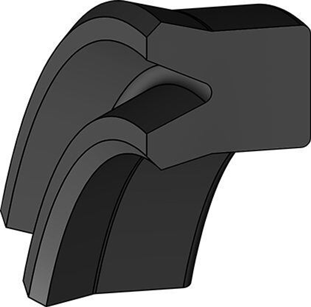 A101-120/7 NBR Симметричное уплотнение 120-128-6/7