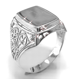 Ювелирное мужское кольцо из серебра 925 пробы,размер 21.5