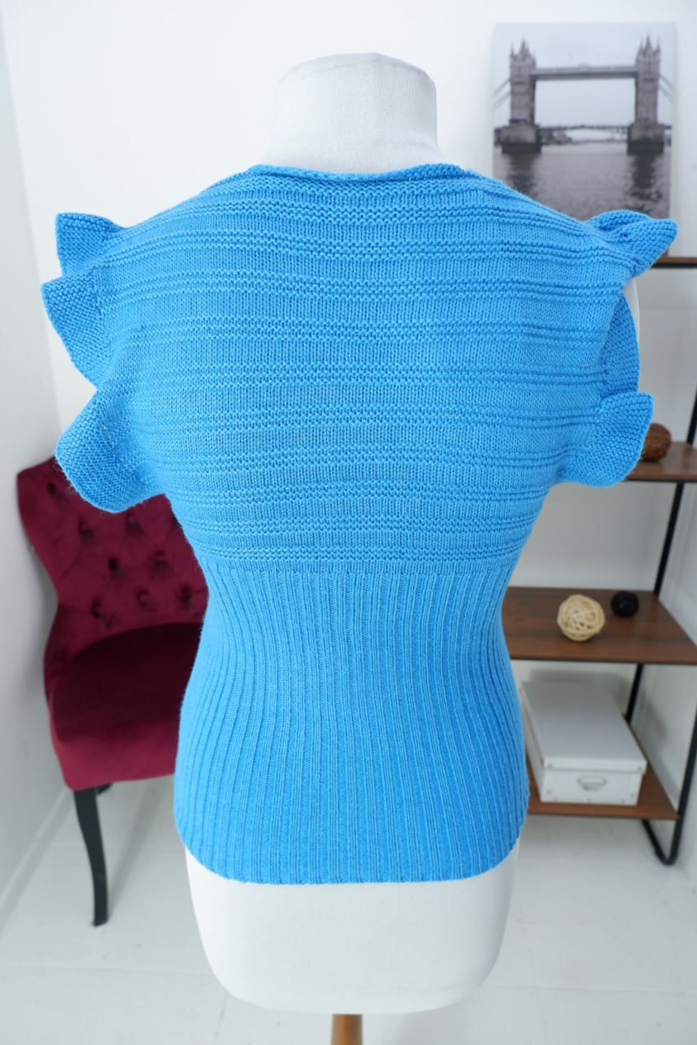 Топ с шерстью вязаный 42 размер