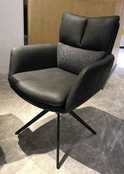 Стул LUIS 360 град. поворот Серый Maison 99# / OTE COBBLE 457 / черный каркас