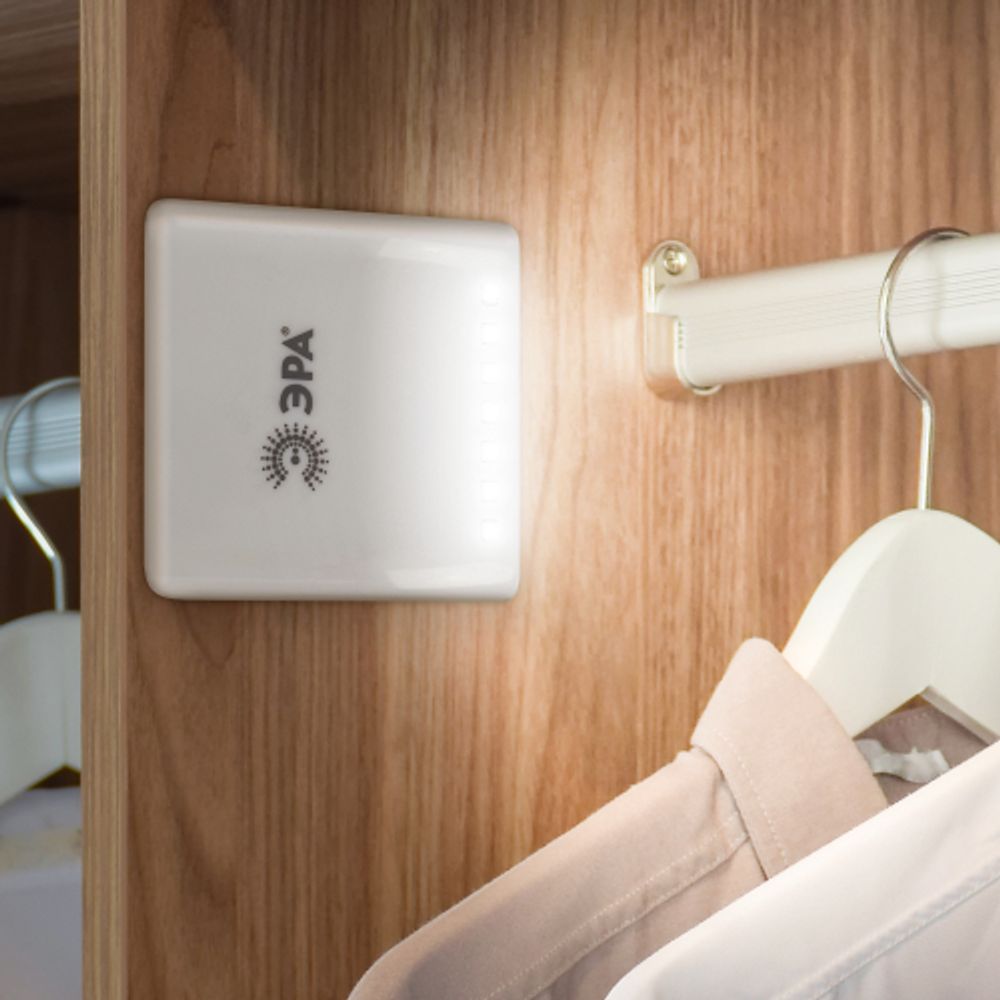 Светодиодный фонарь подсветка ЭРА Пушлайт SB-404 в шкаф самоклеящаяся поверхность | Подсветка, пушлайты