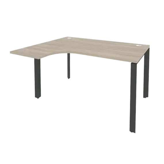 Onix Стол эргономичный левый на П-образном м/к O.MP-SA-3 (L) 1380*1180*750 (800/460)