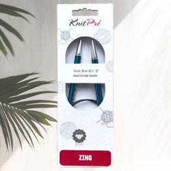 Спицы круговые Zing, 8мм/80см, KnitPro,(47136)
