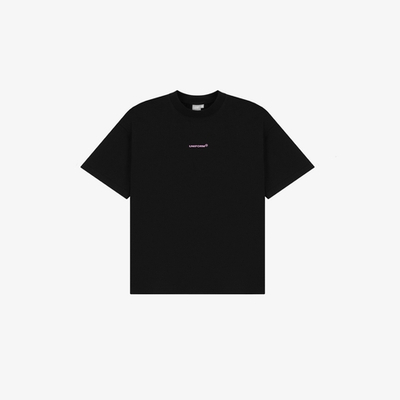 Футболка UNIFORM Heavy minilogo черный/розовый