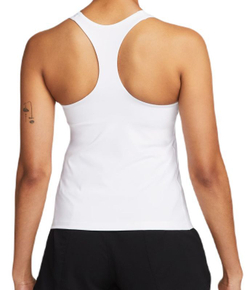Женский топ теннисный Nike Dri-Fit Swoosh Bra Tank - белый