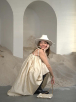 Юбка-платье из тафты 100% натуральный шелк