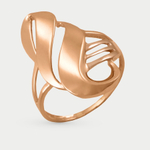 Кольцо женское из красного золота 585 пробы без вставок (арт. К-2707)