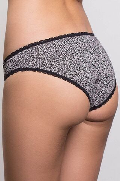 Женские трусики с кружевной отделкой (Размер: XL) (Цвет: черный)