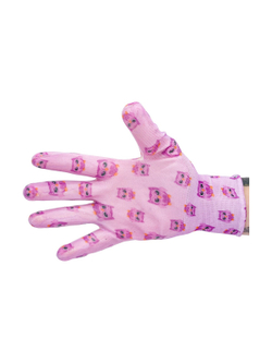 Нейлоновые тонкие садовые перчатки с нитриловым покрытием ладони Gigant 12 пар G-006