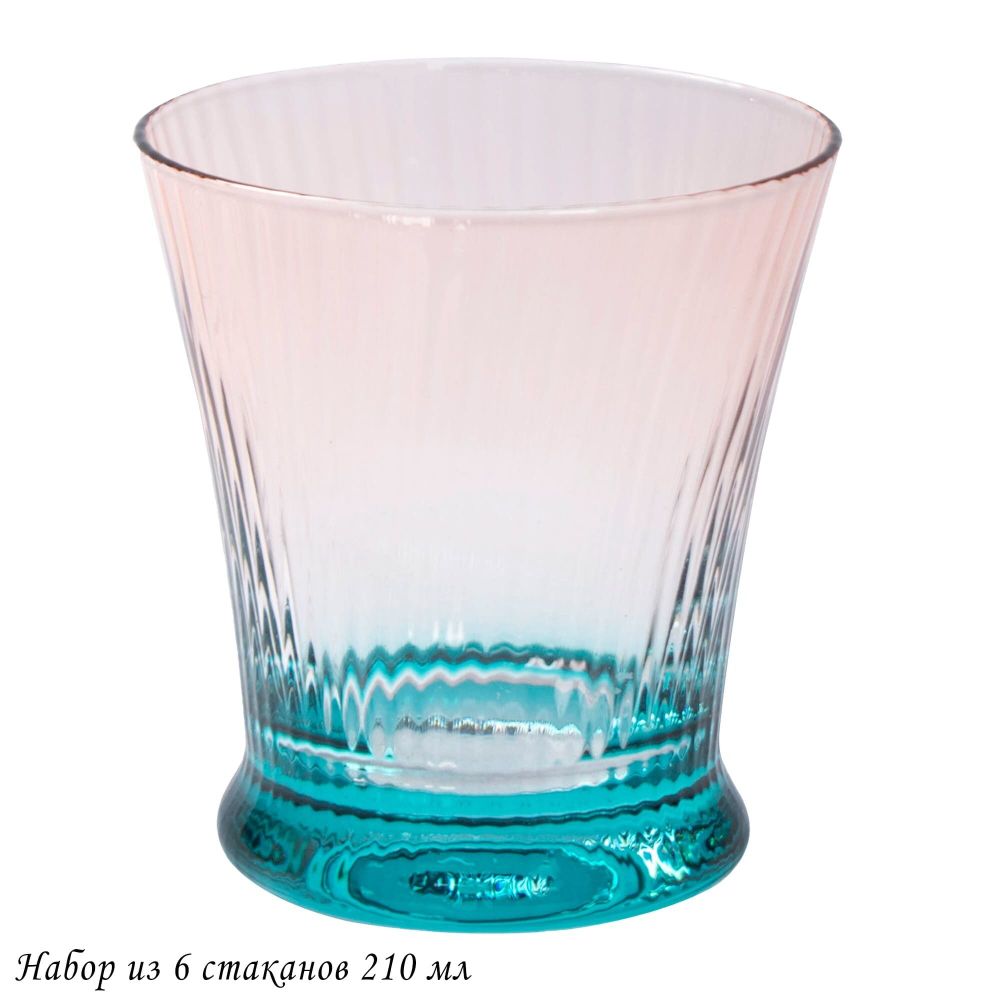 Lenardi 584-017 Набор из 6 стаканов 210мл в под.уп.(х4)Стекло