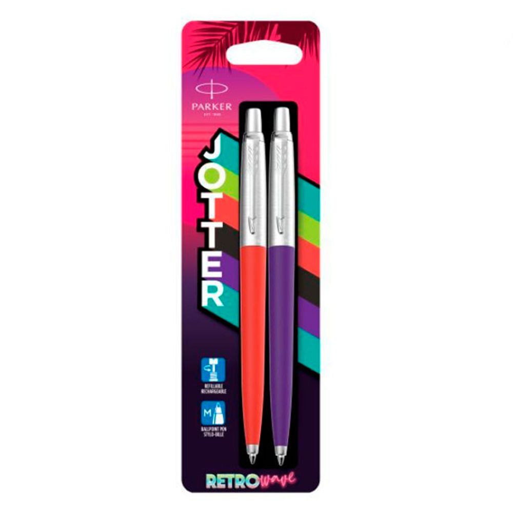 Набор ручек Parker Jotter Originals 80s Retrowave Vermilion (2186314)