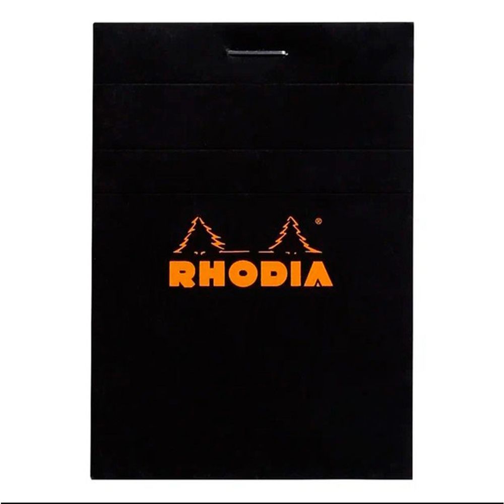 Блокнот Rhodia Basics №11 A7 в клетку 80 гр черный (112009C)