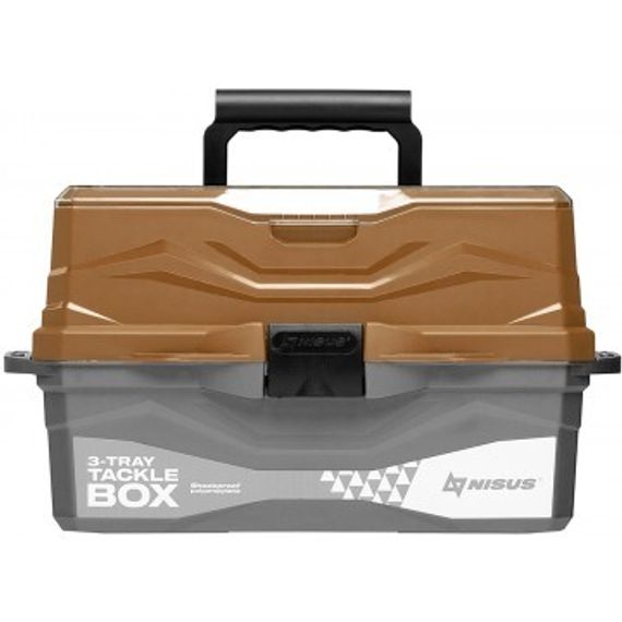 Ящик для снастей NISUS Tackle Box трехполочный золотой (N-TB-3-GO)