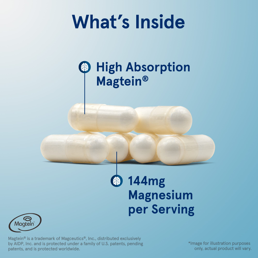 Jarrow Formulas, MagMind® для веганов, добавка для здоровья мозга, 90 растительных капсул (48 мг в 1 капсуле)