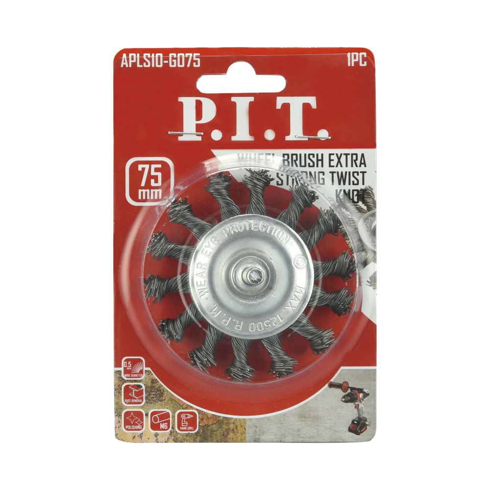 (ХОС) Кордщетка дисковая P.I.T. 75x0,5мм, (APLS10-G075)