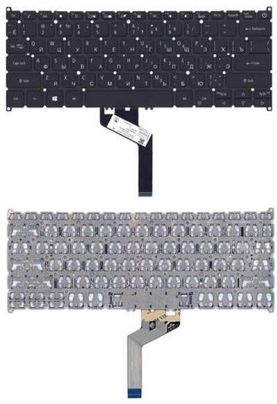 Клавиатура для ноутбука Acer Swift 3 SF313-51 черная с подсветкой