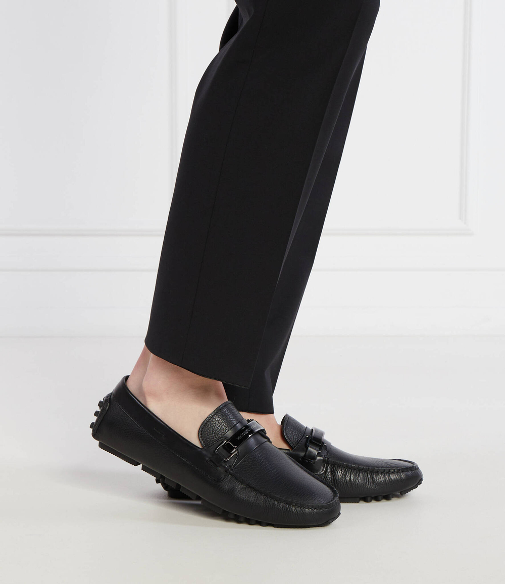 Кожаные мокасины driver vit.granato Emporio Armani - черный(X4B151 XN882)